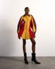 Topshop Tolu Coker x Topshop knit ovoid sleeve structured dress in multi - 1