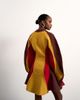 Topshop Tolu Coker x Topshop knit ovoid sleeve structured dress in multi - 4