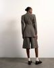 Topshop Tolu Coker x Topshop tailored longline shorts in taupe-Brown - 4