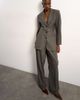 Topshop Tolu Coker x Topshop tailored pants in taupe-Brown - 2