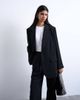 Topshop Topshop 2 button relaxed fit blazer in black - 1
