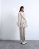 Topshop Topshop 2 button relaxed fit blazer in stone - part of a set-Neutral - 4