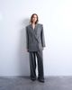 Topshop Topshop 80s double breasted oversized blazer in gray - 2