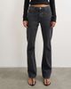 Topshop Topshop 90's bootcut low rise jeans in washed black-Blue - 3