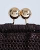 Topshop Topshop Abbie medium woven clutch bag in chocolate-Brown - 3