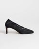 Topshop Topshop Abbigail mesh mid heeled pumps in black - 1