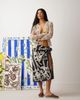 Topshop Topshop abstract floral sarong in black & cream - 1
