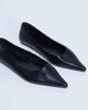Topshop Topshop Ace point toe flat shoe in black - 3