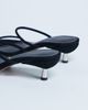 Topshop Topshop Ada real suede kitten heel mules in black - 4