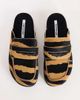 Topshop Topshop Addie loafer mule in zebra print hair on real leather-MULTI - 3