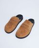 Topshop Topshop Addie real suede mule loafer in tan-Brown - 2
