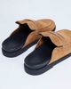 Topshop Topshop Addie real suede mule loafer in tan-Brown - 3