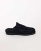 Topshop Topshop Addie real suede mule loafer with shearling in black - 1