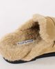 Topshop Topshop Addie real suede mule loafer with shearling in sand-NEUTRAL - 3