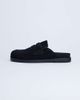 Topshop Topshop Addie real suede mule loafers in black - 1