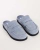 Topshop Topshop Addie real suede mule loafers in cornflower blue - 2