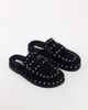 Topshop Topshop Addie real suede studded mule loafer in black - 3