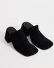 Topshop Topshop Alberto real leather wide block heel mules in black - 2
