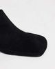 Topshop Topshop Alberto real leather wide block heel mules in black - 3