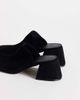 Topshop Topshop Alberto real leather wide block heel mules in black - 4