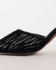 Topshop Topshop Alessio angular heel pointed court shoe in black zebra mesh - 4