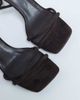 Topshop Topshop Alexa wedge heeled mules in chocolate-Brown - 2