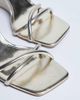 Topshop Topshop Alexa wedge heeled mules in gold - 2