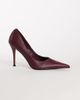 Topshop Topshop Alexander high heel court shoe in burgundy-RED - 1