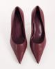 Topshop Topshop Alexander high heel court shoe in burgundy-RED - 3