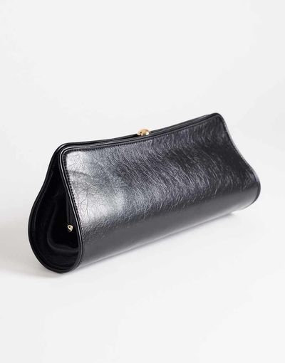 Topshop Topshop Alice medium clutch purse in black