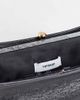 Topshop Topshop Alice medium clutch purse in black ostrich effect - 4