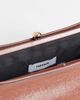Topshop Topshop Alice medium clutch purse in tan-Brown - 4