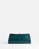 Topshop Topshop Alice medium clutch purse in teal ostrich effect-Blue - 2