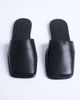 Topshop Topshop Almina leather square toe mules in black - 2