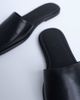 Topshop Topshop Almina leather square toe mules in black - 4
