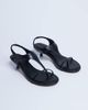 Topshop Topshop Amber toe thong mid heel sandals in black - 4