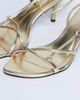 Topshop Topshop Amelia minimal mid heel sandal in gold - 2