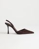 Topshop Topshop Angel faux suede high heeled pumps in chocolate-Brown - 1