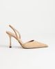 Topshop Topshop Angel faux suede high heeled pumps in taupe-Neutral - 1