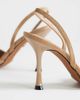 Topshop Topshop Angel faux suede high heeled pumps in taupe-Neutral - 3