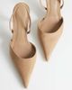 Topshop Topshop Angel faux suede high heeled pumps in taupe-Neutral - 4