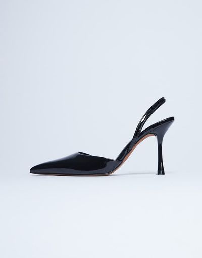 Topshop Topshop Angel high heeled pumps in black patent