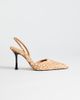 Topshop Topshop Angel real hair on leather high pumps in deer print-Brown - 1