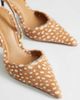 Topshop Topshop Angel real hair on leather high pumps in deer print-Brown - 2