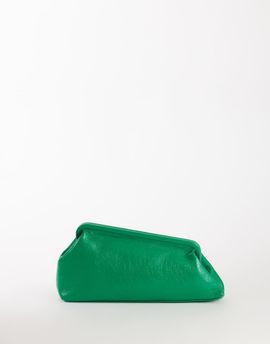 Topshop Topshop Anna angular clutch bag in green