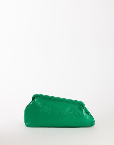 Topshop Topshop Anna angular clutch bag in green