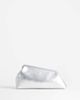 Topshop Topshop Anna medium angular clutch bag in silver - 1