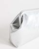 Topshop Topshop Anna medium angular clutch bag in silver - 4