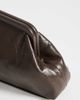 Topshop Topshop Anna medium angular clutch purse in chocolate-Brown - 3
