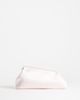Topshop Topshop Anna medium angular clutch purse in pale pink satin - 1